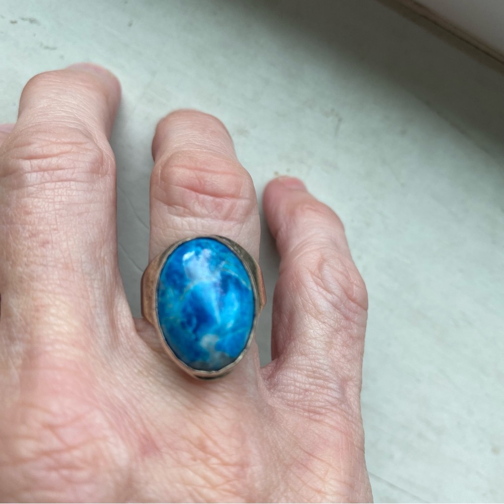 Sterling and stone ring